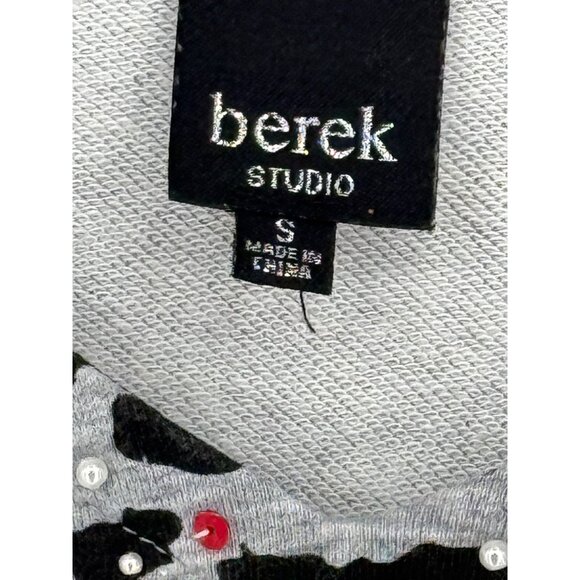 Berek Studio Womens Leopard Print Long Sleeve Tunic With Sequins & Santa Appliqu - Picture 6 of 7